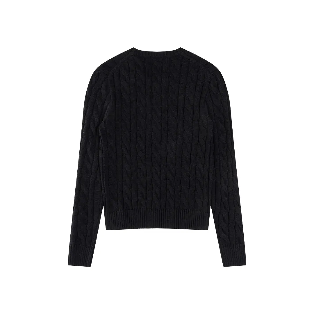 P220 #R91 RALPH LAUREN Ralph Lauren fourteen colors classic small label embroidery round neck pullover cable cardigan sweater men's top, high-density LOGO embroidery on the chest, original customization of tag accessories. Made of pure cotton yarn, pure cotton is skin-friendly and comfortable, small label war horse embroidered twist button round neck sweater 🐎 high quality, follow the blogger to learn how to wear it! Let’s buy a Ralph Lauren cable sweater. It’s a super hard-to-find series after it became popular. It’s hard to find one on the official website. It’s simple and practical to wear, with a lazy and loose feel. The thickened fabric has more texture, feels soft and delicate, and has a loose fit. Whether worn alone or layered, you can wear different styles of fashion with just one piece!   Size：XS S M L Sleeve length: 59/60/61/62/63